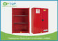 Metal 60 Gal Red Color Flammable Chemical Storage Containers With Double Vents